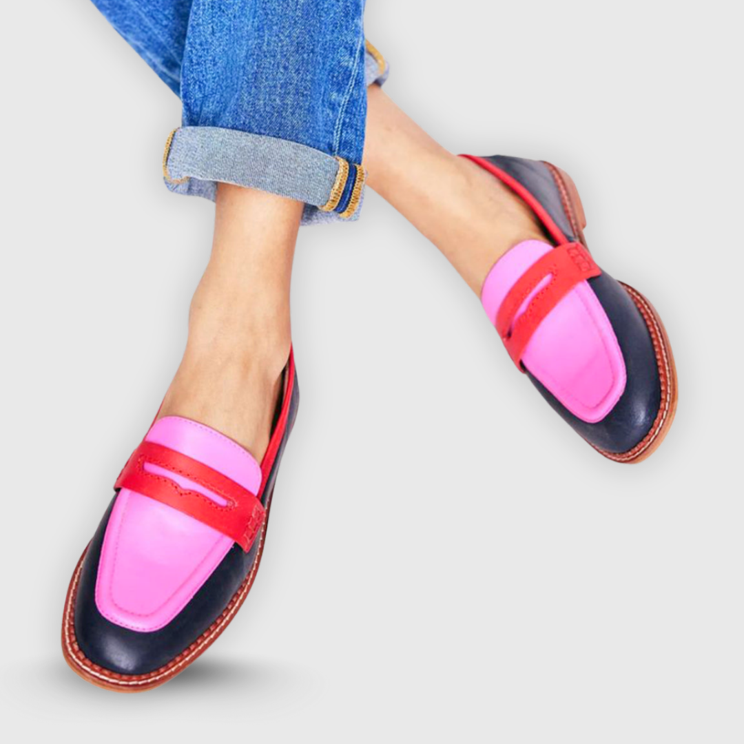 Franki | Pantofi Loafer cu Contrast