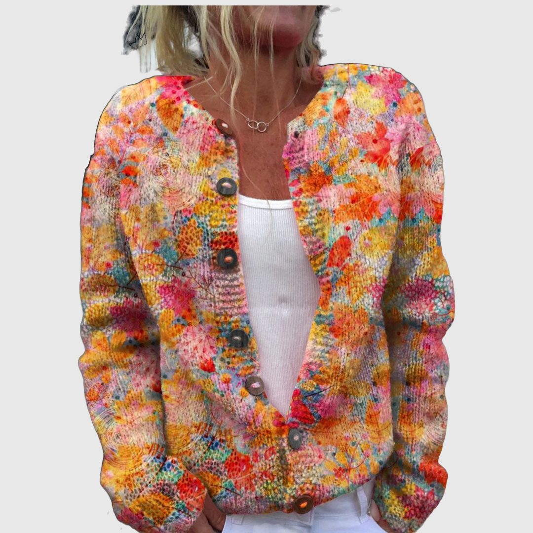 Helena™ | Cardigan cu flori