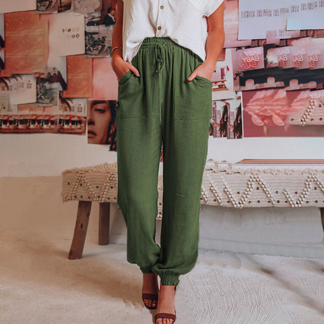 Kaeli – Pantaloni eleganți de jogging cu șnur