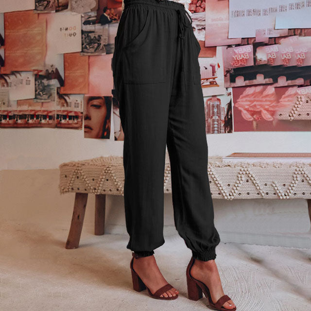 Kaeli – Pantaloni eleganți de jogging cu șnur