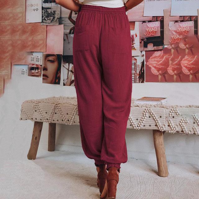 Kaeli – Pantaloni de jogging eleganți cu șnur
