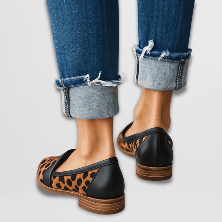 Helen | Pantofi loafers ortopedici din suede moale