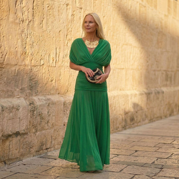 Sienna | Rochie Verde Elegantă