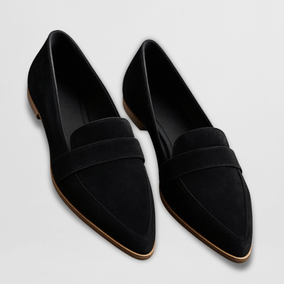 Helen | Pantofi loafers ortopedici din suede moale