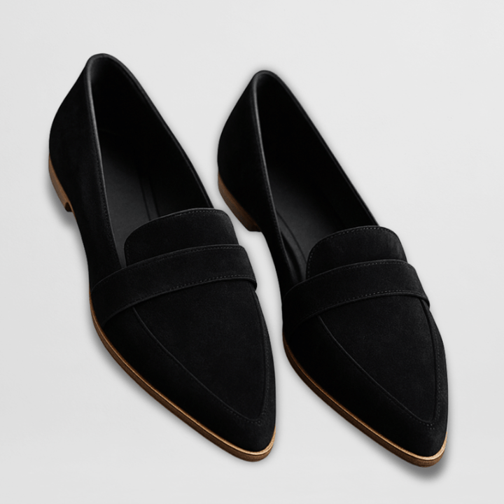 Helen | Pantofi loafers ortopedici din suede moale