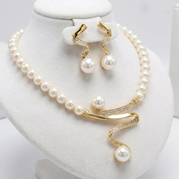Margit | Set de bijuterii în stil perle