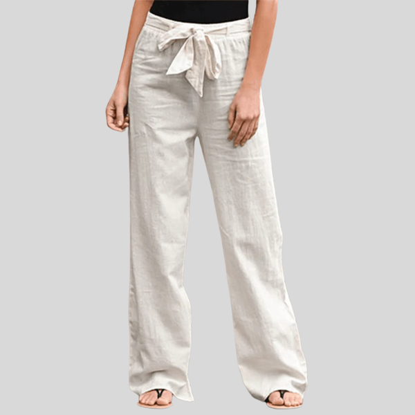 Joleen - Pantaloni de leisure pentru femei cu șnur și talie elastică