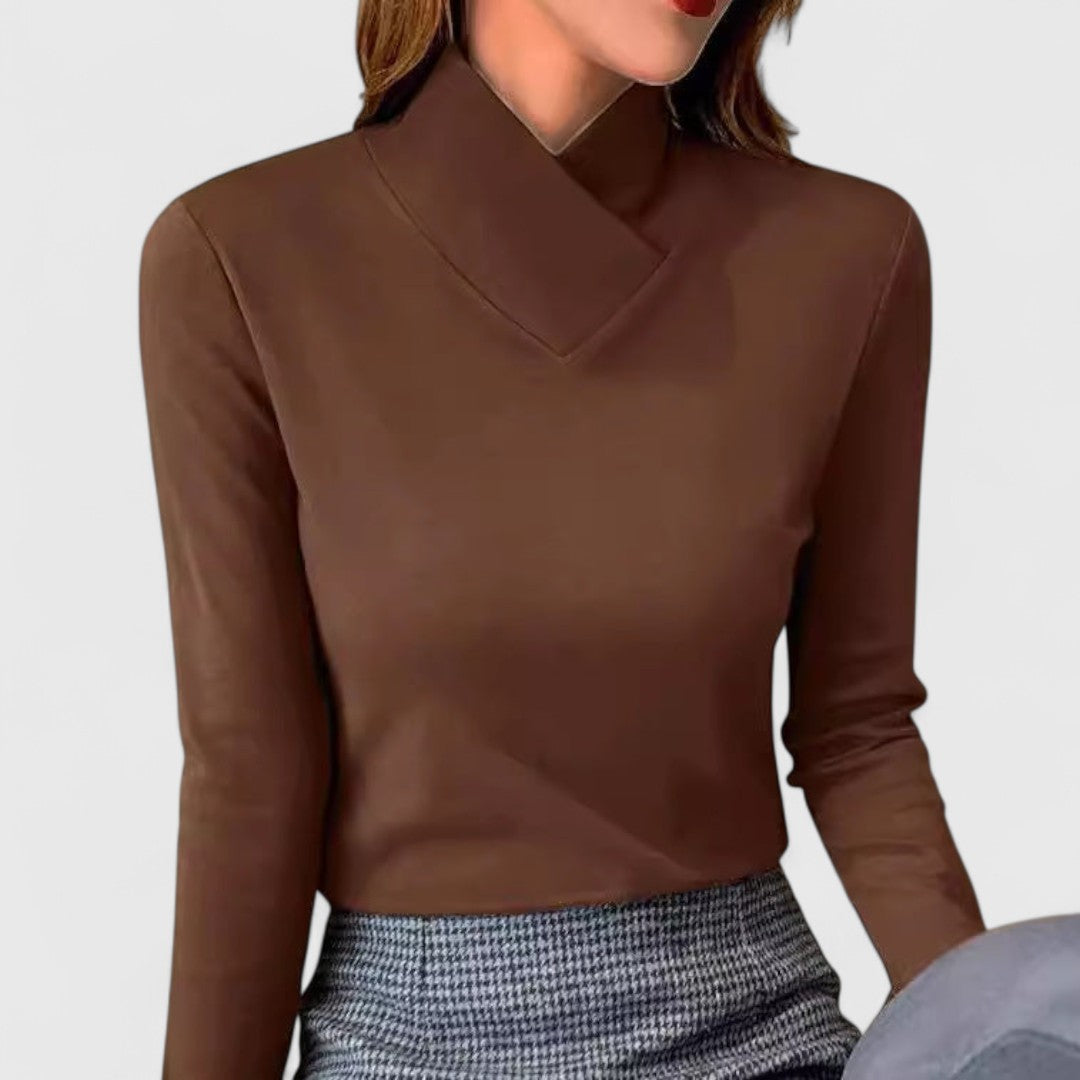 Clair | Pulover elegant cu guler înalt