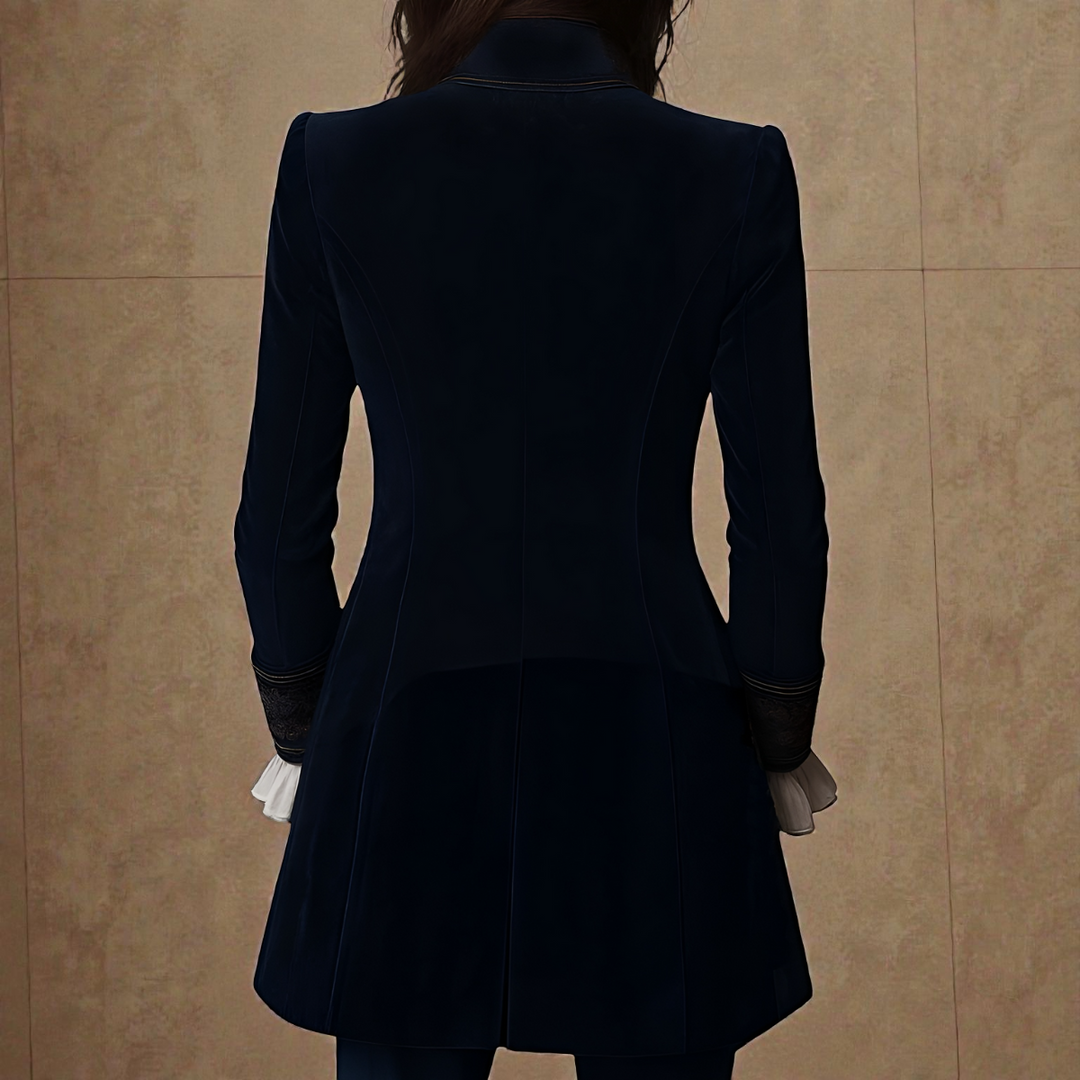 NURIA™ | Palton din Catifea