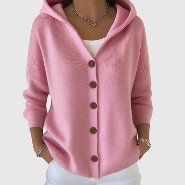 Cardigan Confort cu Glugă din Tricot