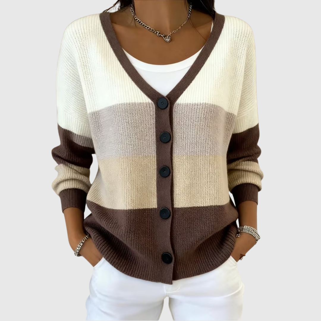 Cardigan cu buton confortabil