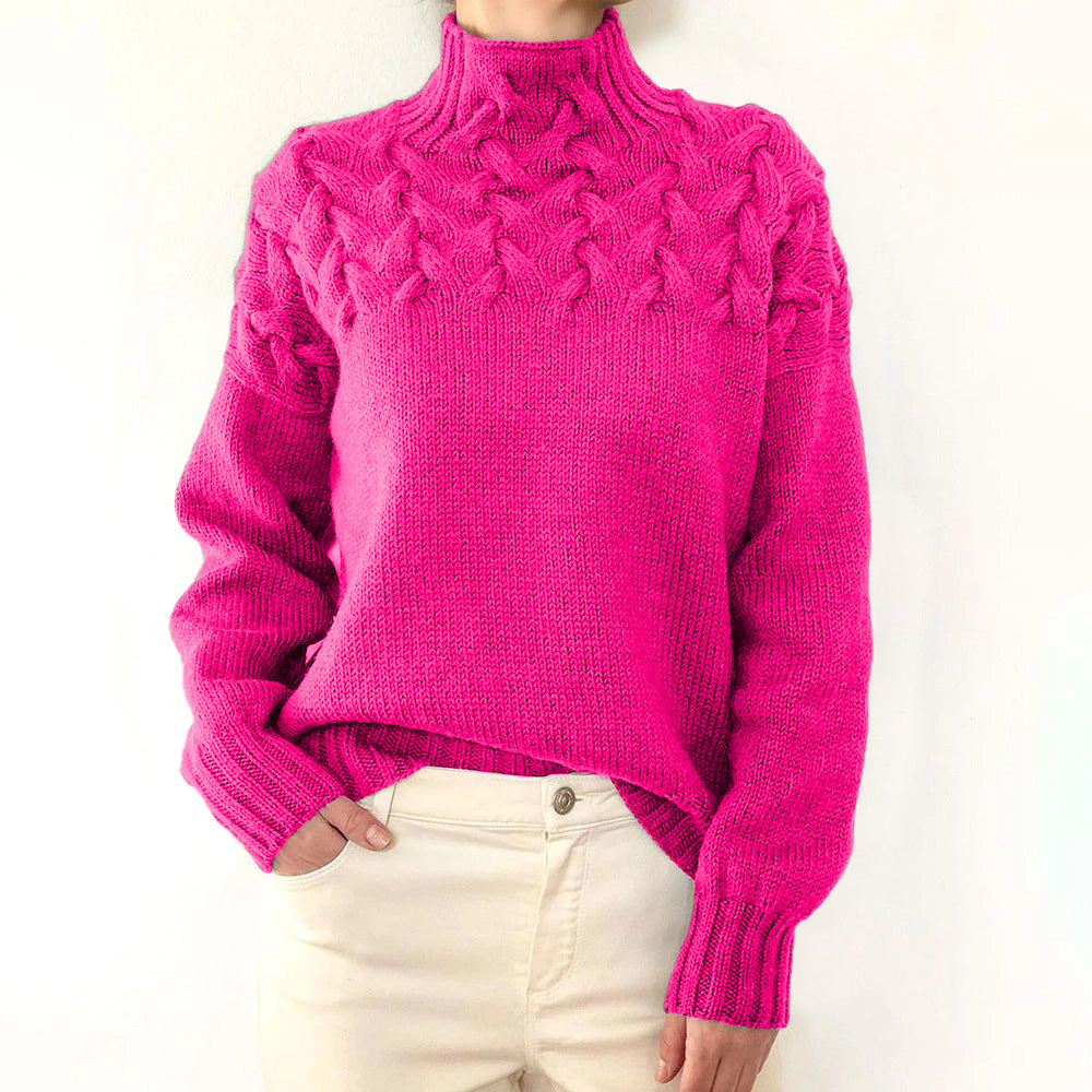 Elena | Pulover cu guler înalt călduros