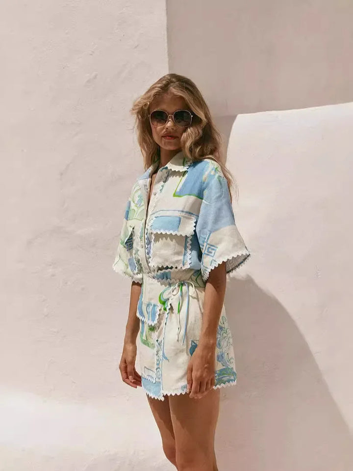 Solene - Ansamblu Patchwork Chic