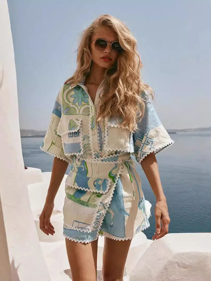 Solene - Ansamblu Patchwork Chic