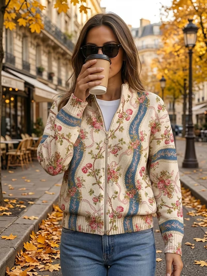 Cornelia™ | Cardigan cu trandafiri