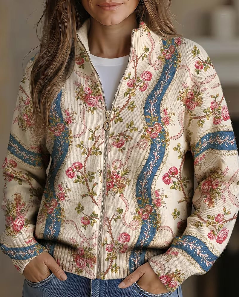 Cornelia™ | Cardigan cu trandafiri