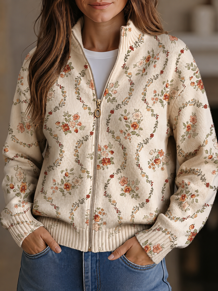 Hannelore™ | Cardigan cu delicate flori
