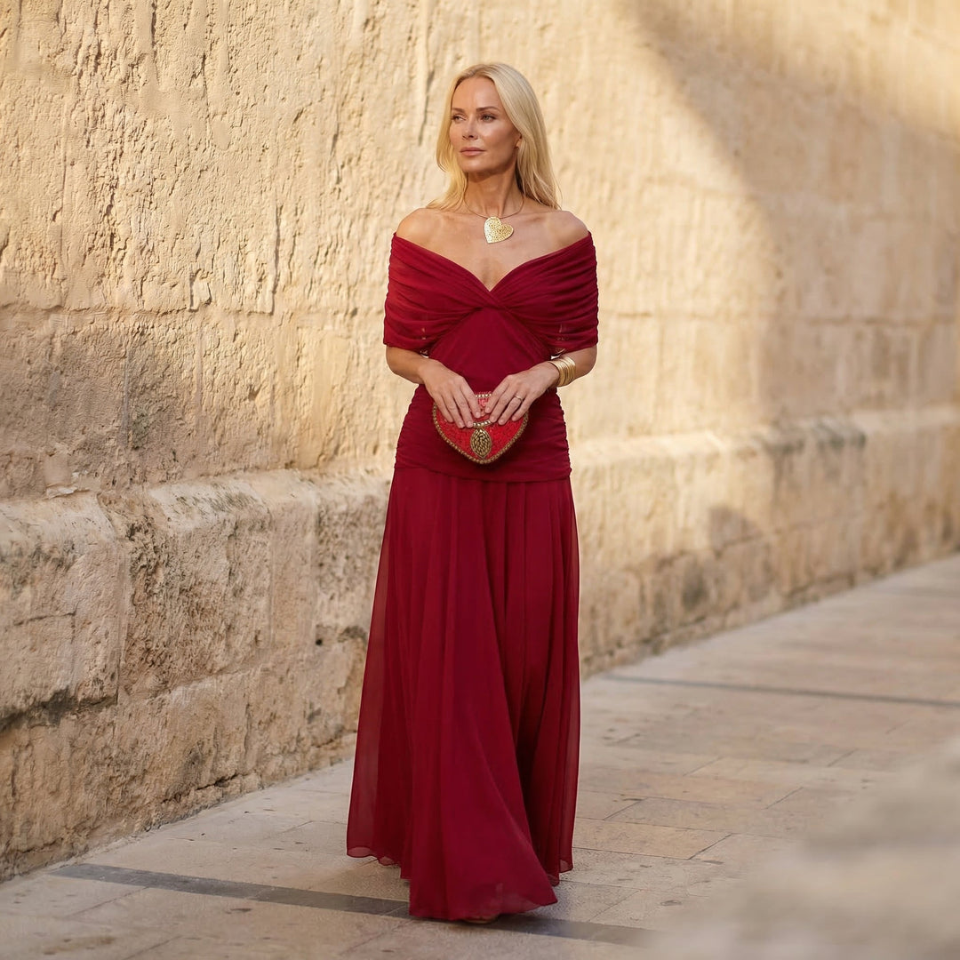 Harper | Rochie Roșie Elegantă