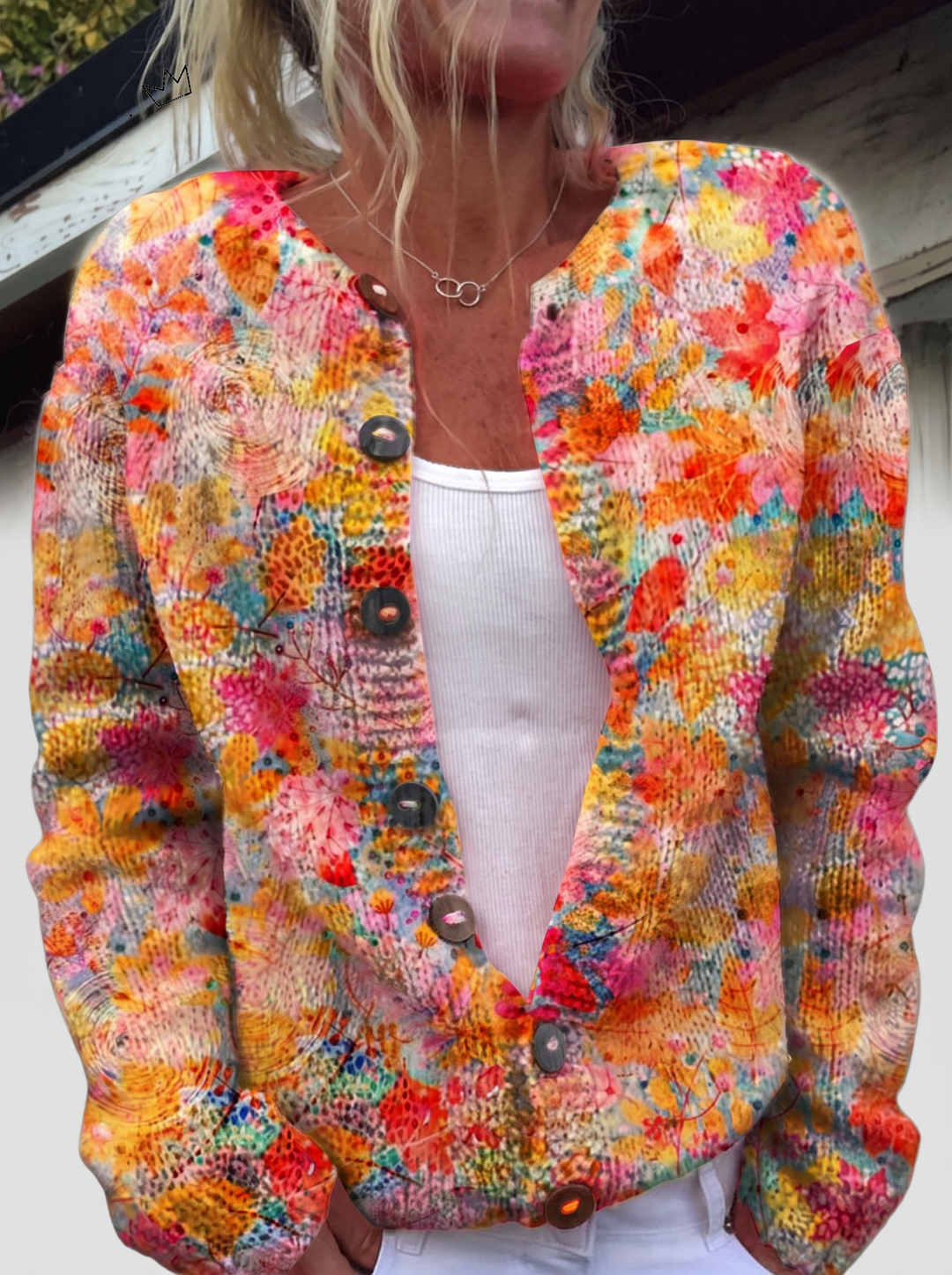 Helena™ | Cardigan cu flori