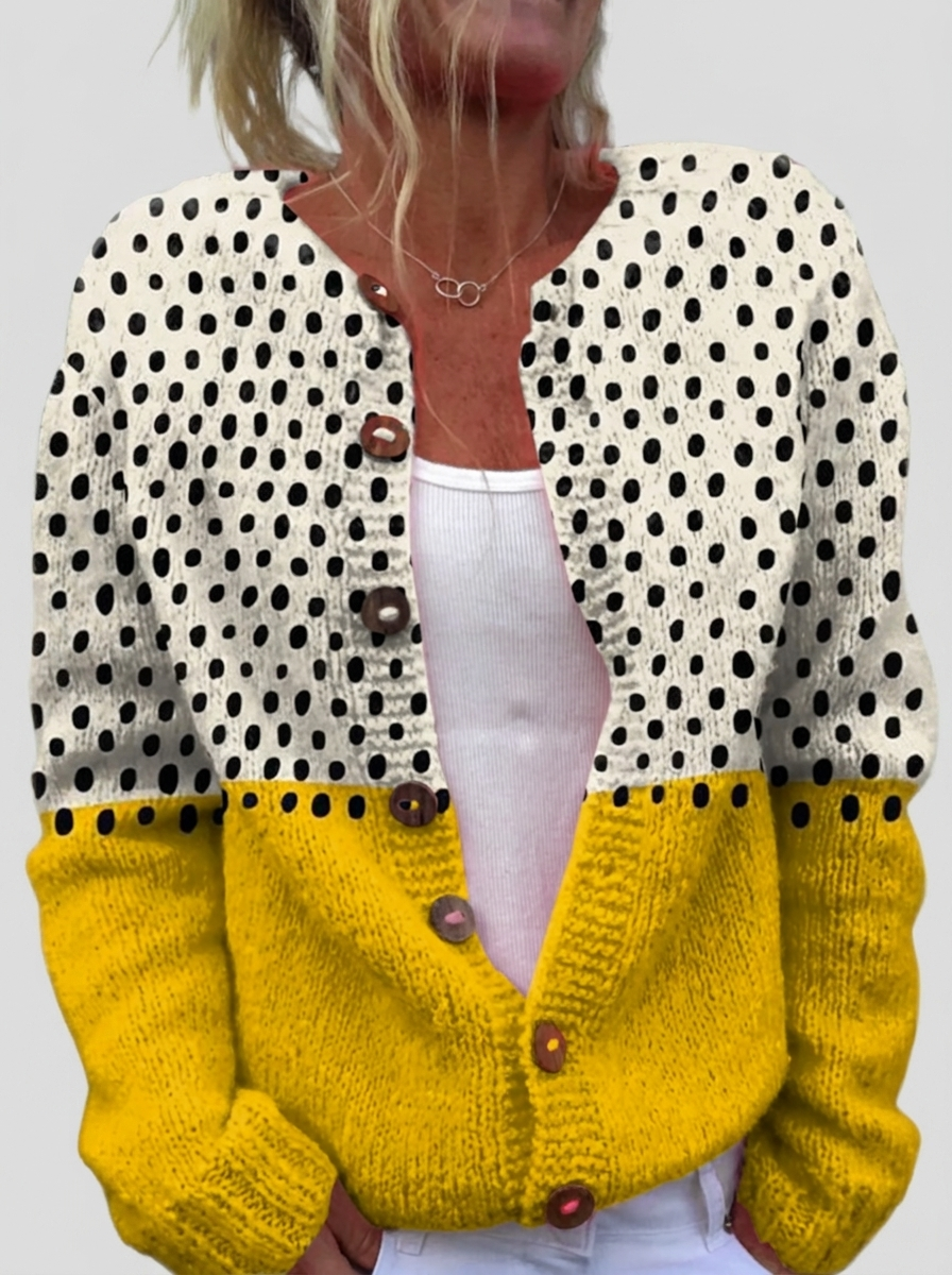 Sabine™ | Cardigan cu mix de puncte