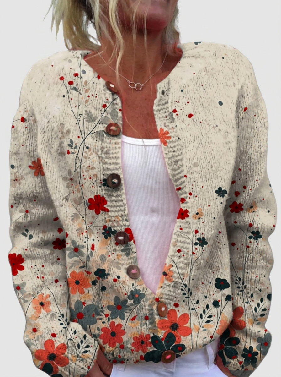 Sabrina™ | Cardigan cu buline florale
