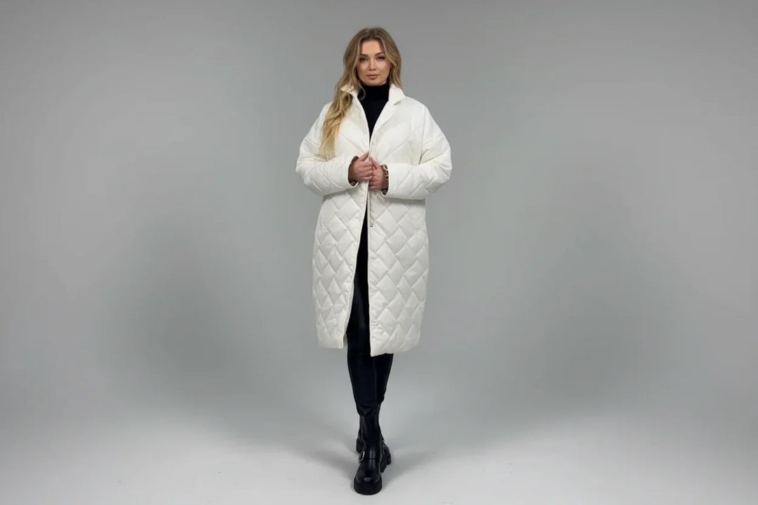 Palton Premium Căptușit cu Foderă cu Imprimeu Leopard