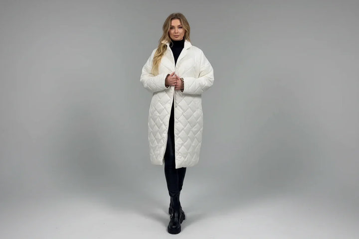Palton Premium Căptușit cu Foderă cu Imprimeu Leopard