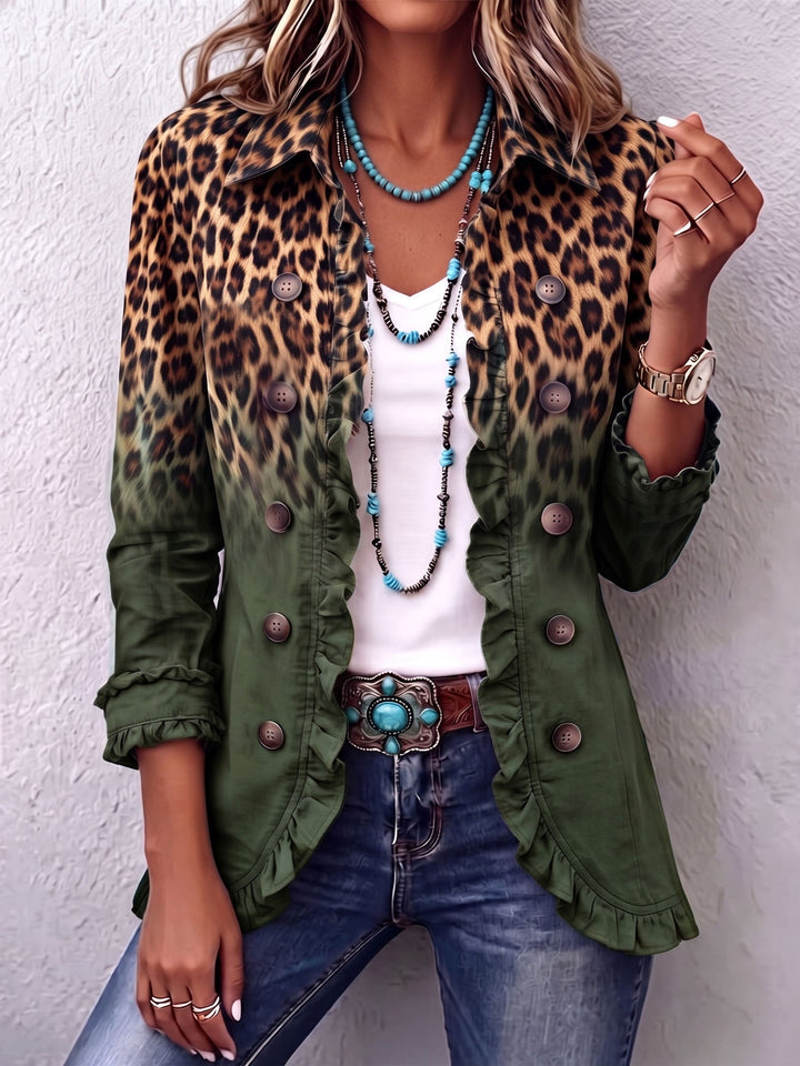 Barbara™ | Blazer cu model leopard