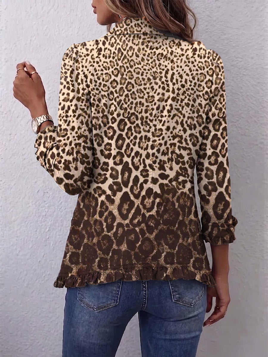 Erika™ | Blazer cu imprimeu leopard