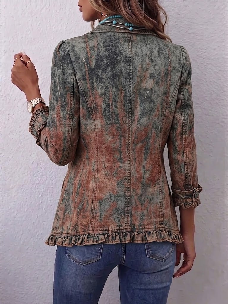 Marlene™ | Blazer cu aspect uzat și degrade