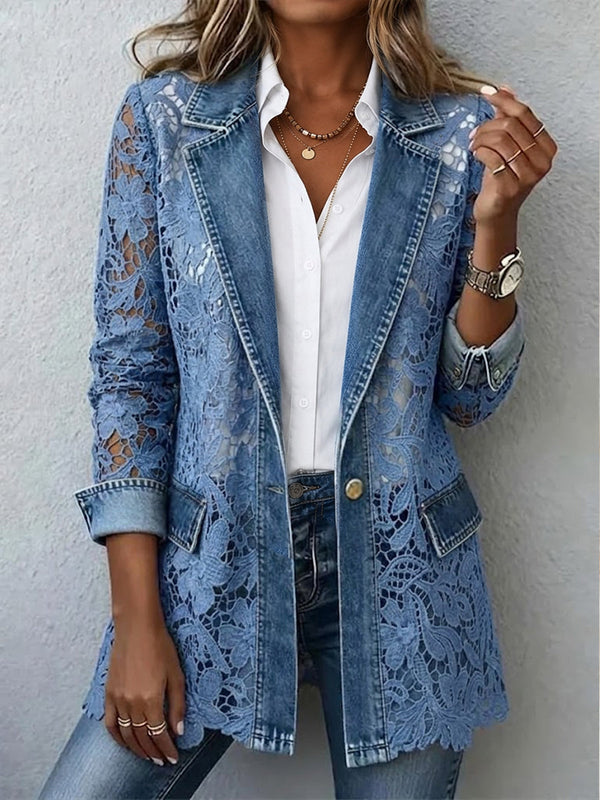 Doris™ | Blazer cu flori perforate