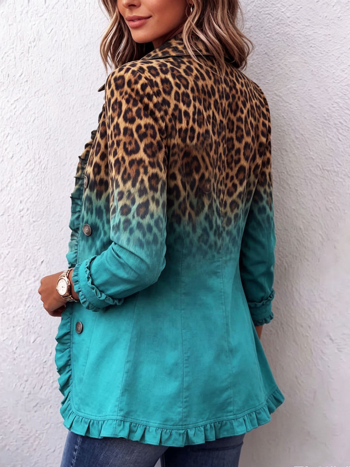 Barbara™ | Blazer cu model leopard