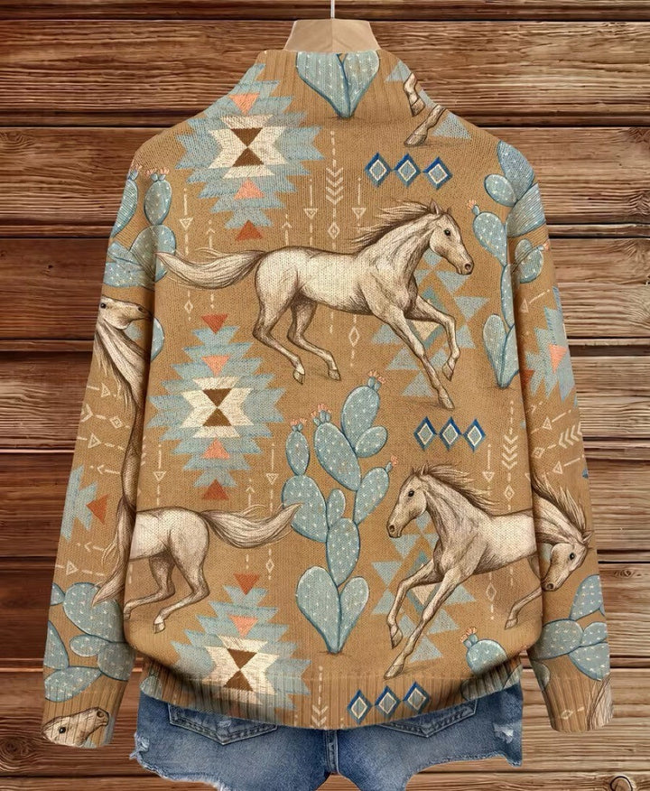 Beate™ | Cardigan cu cai și cactuși