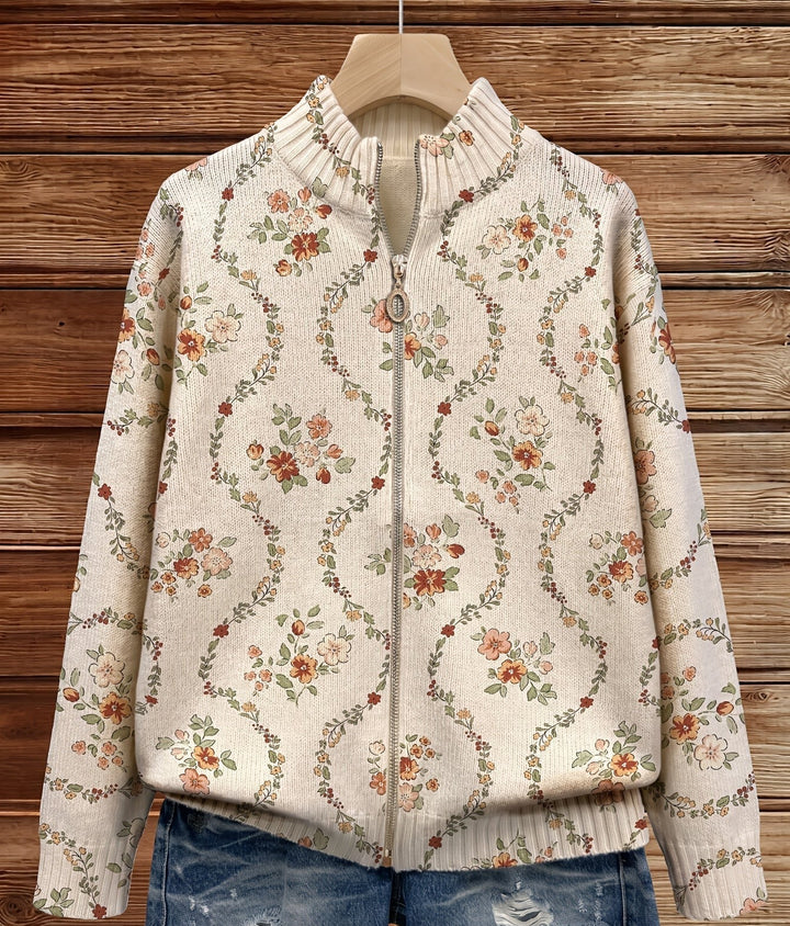 Hannelore™ | Cardigan cu delicate flori