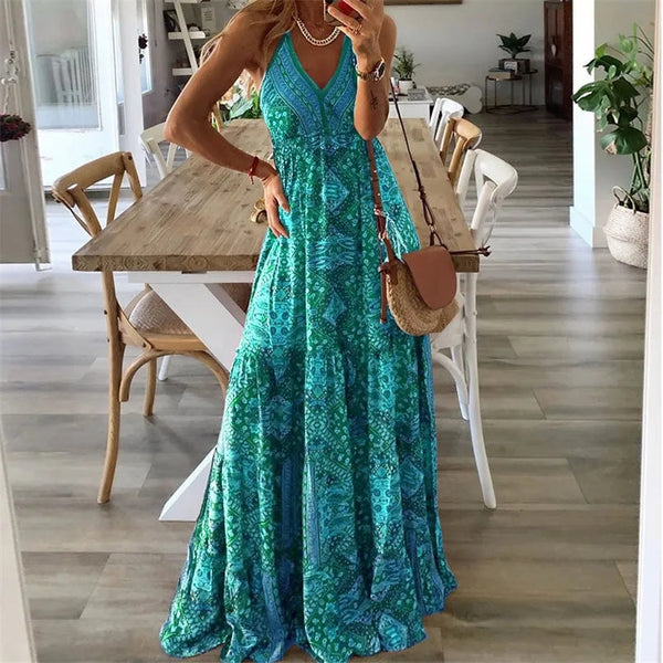 Gweneth - Rochie Boho fără Mâneci