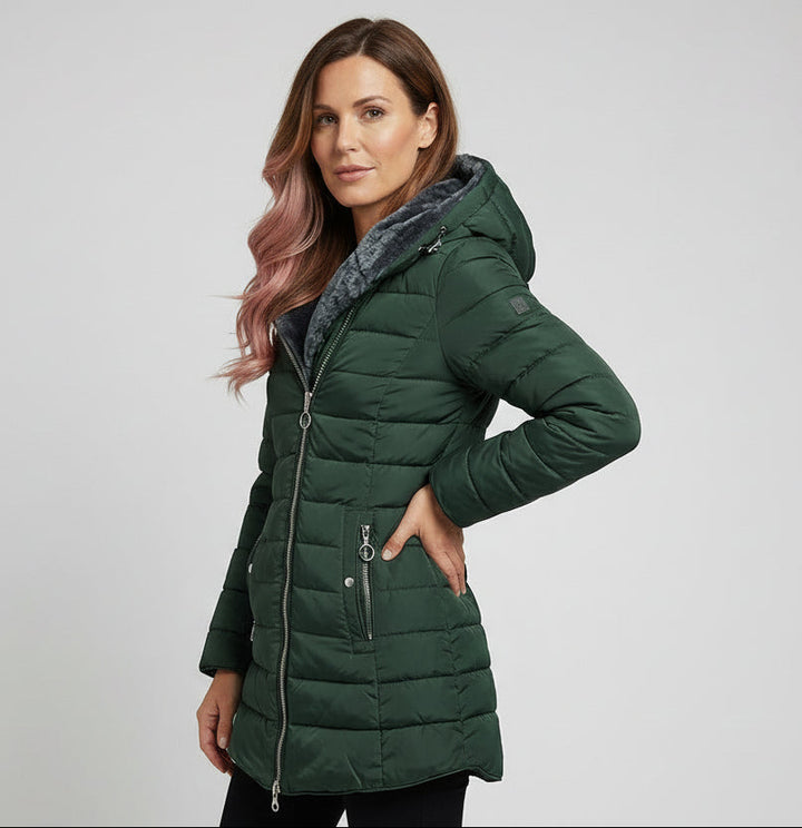 ELVIRA | PALTON OVERSIZED ELEGANT CU GLUGĂ