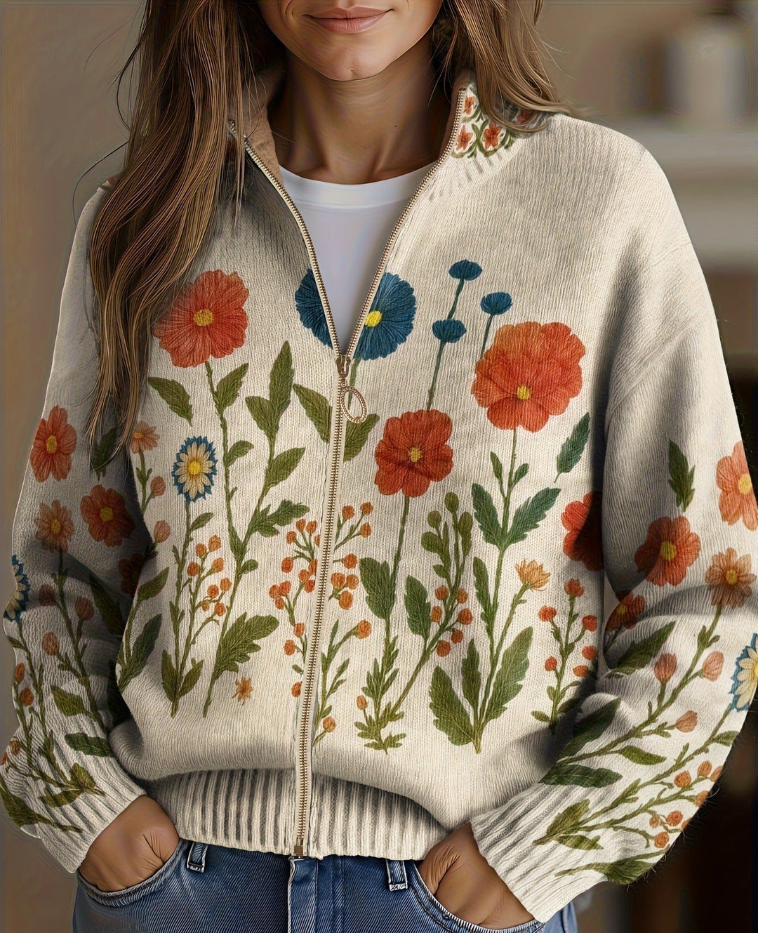 Doris™ | Cardigan cu pajiște de vară